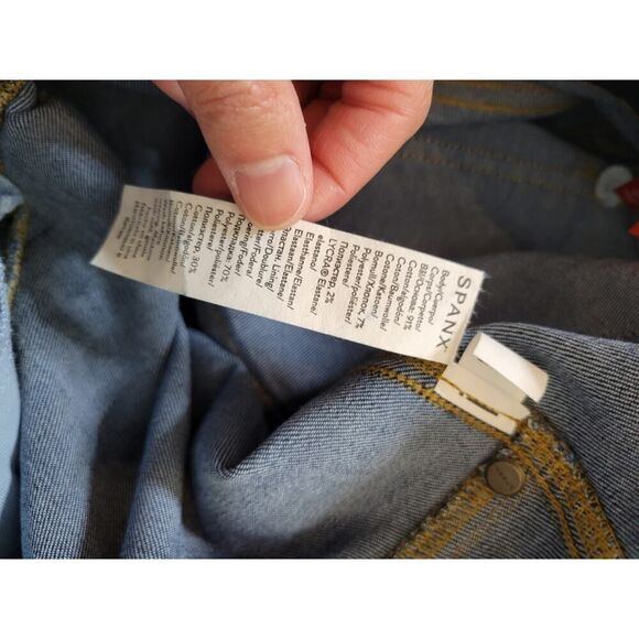 SPANX Denim Flare Jeans Midnight Shade L NWOT $148 - Picture 12 of 12